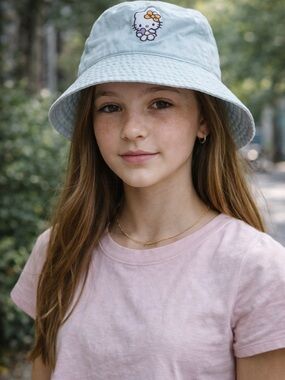 Hello Kitty Light Blue One-Size Cap with Interior Labeling